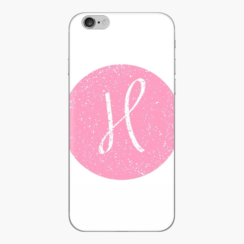 Pink Letter H Sticker for Sale by GreenAmaryllis