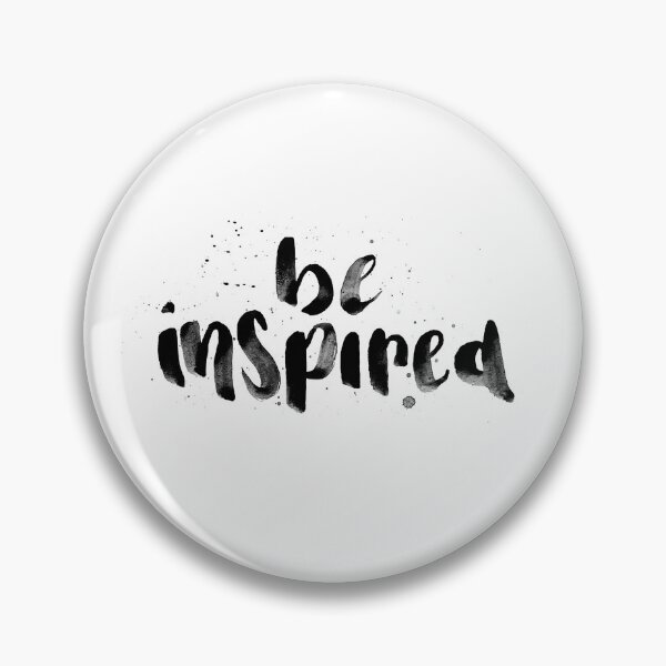 Item preview, be inspired hand lettering designed and sold by ideateandcreate.