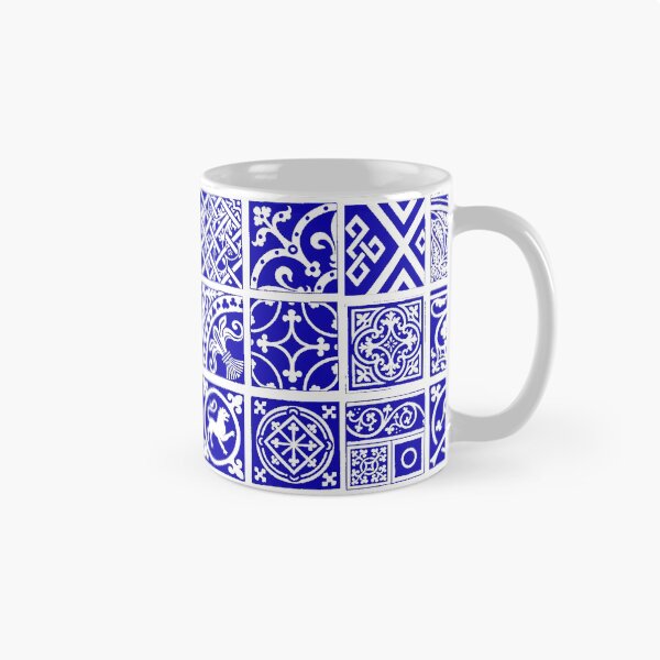 Item preview, Blue Medieval Tile Pattern designed and sold by softbluehum.