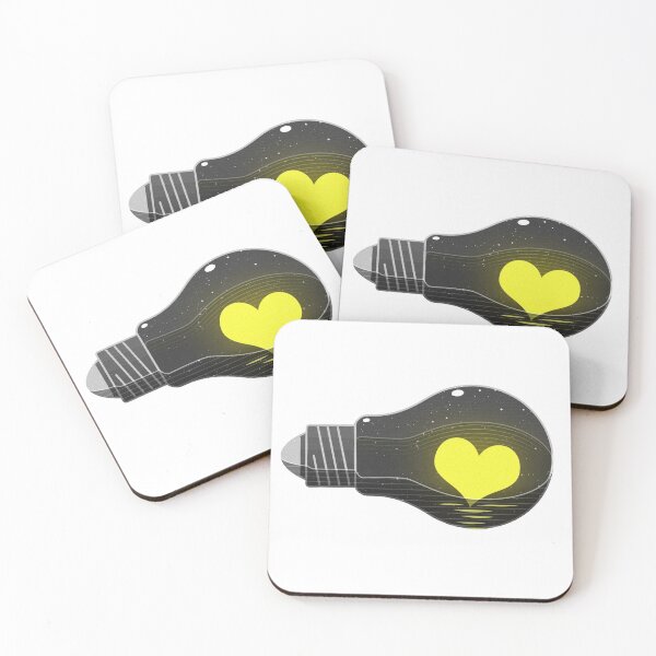 Item preview, Lightbulb with a yellow heart designed and sold by rhynix.