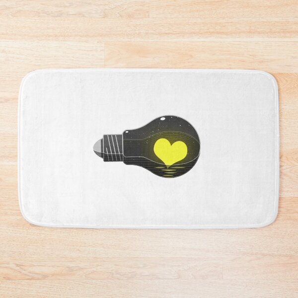 Item preview, Lightbulb with a yellow heart designed and sold by rhynix.