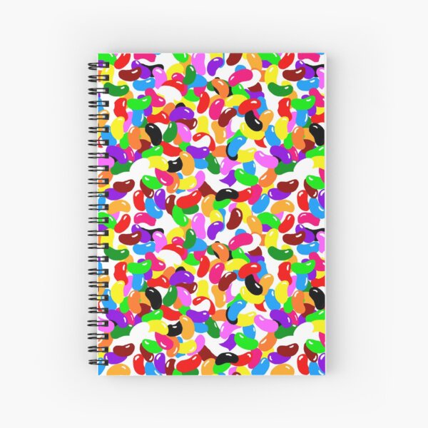 Jelly Bean Explosion Spiral Notebook