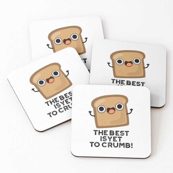 Item preview, The Best Is Yet To Crumb Funny Toast Puns  designed and sold by punnybone.