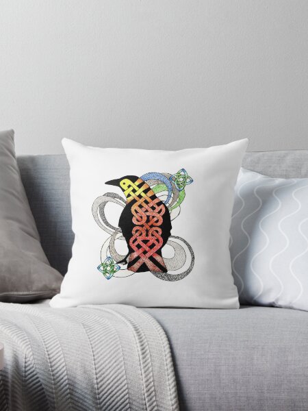 Item preview, Crow Bird Celtic Knotwork Fantasy  designed and sold by PencilandBrush.