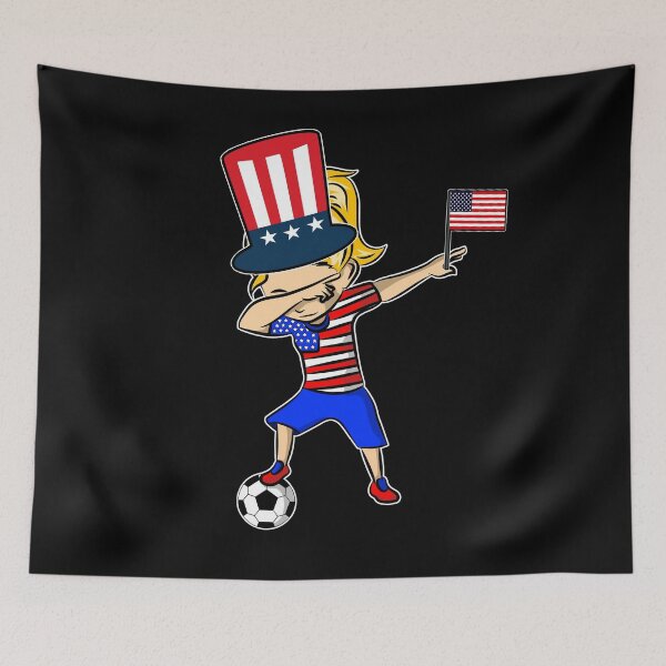 Item preview, Dabbing Patriotic Soccer Girl designed and sold by EverythingKawai.