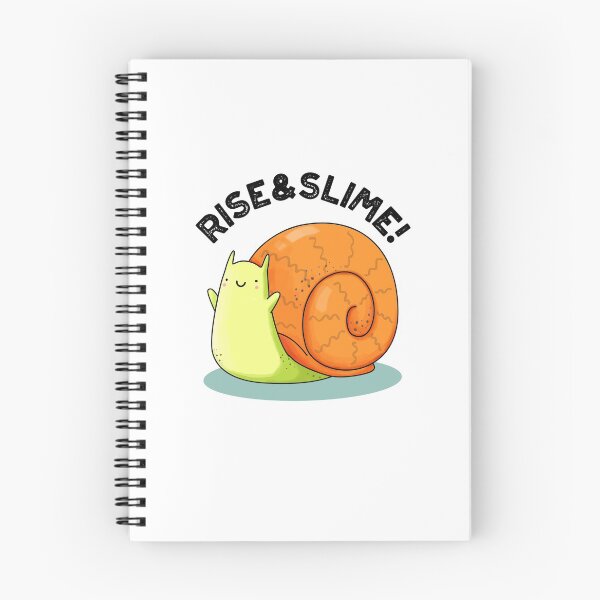 Item preview, Rise And Slime Funny Snail Puns  designed and sold by punnybone.
