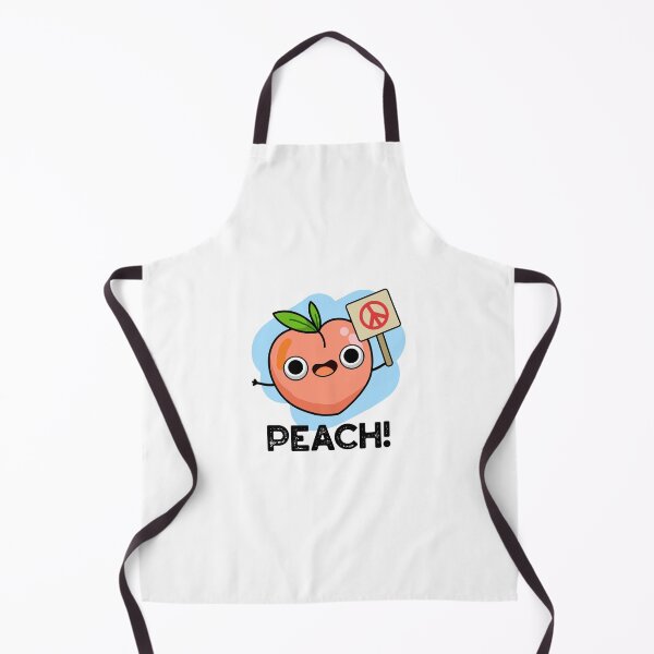 Item preview, Peach Funny Fruit Peace Puns  designed and sold by punnybone.