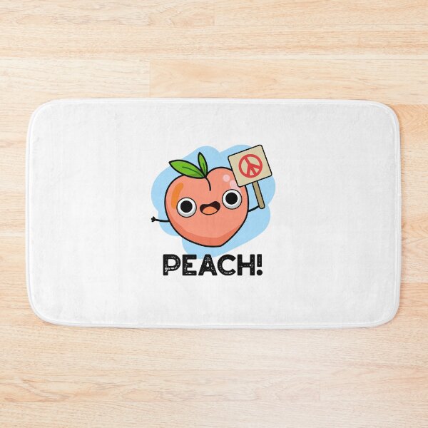 Item preview, Peach Funny Fruit Peace Puns  designed and sold by punnybone.