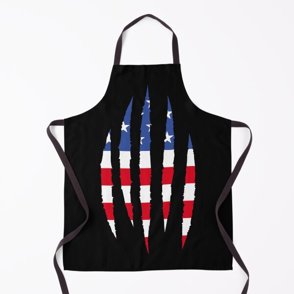 Item preview, Werewolf Wolf Scratches US Flag American designed and sold by BEAST NYC.