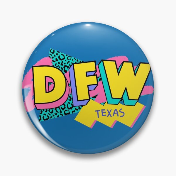 Item preview, Dallas Fort Worth Texas Retro 90s Logo designed and sold by SLAG-Creative.