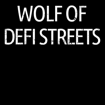 Imagen de la obra Wolf Of DeFi Streets Decentralized Finance Cryptocurrency Gear de DynamicDesign