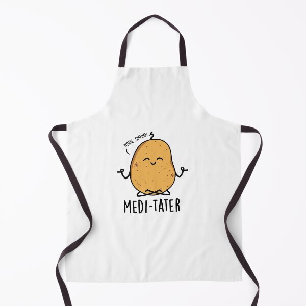 Item preview, Medi-tater Cute Meditating Potato Pun designed and sold by punnybone.