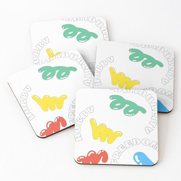 Item preview, Colorful Lines Cute & Cheeky Curved Text, Individuality designed and sold by fosterahope.