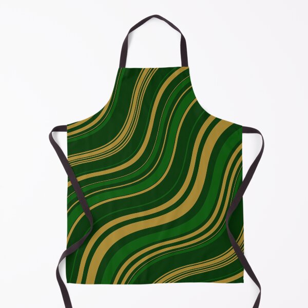 Item preview, GREEN & GOLD WAVES designed and sold by wildwhimsical.