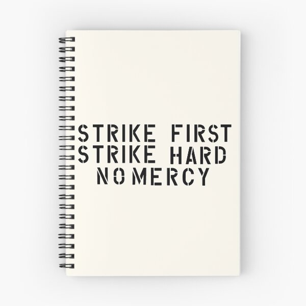 Item preview, Strike First, Strike Hard, No Mercy. (Cobra Kai dojo wall stencil) designed and sold by DotorEaon.