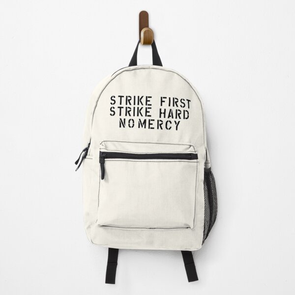 Item preview, Strike First, Strike Hard, No Mercy. (Cobra Kai dojo wall stencil) designed and sold by DotorEaon.