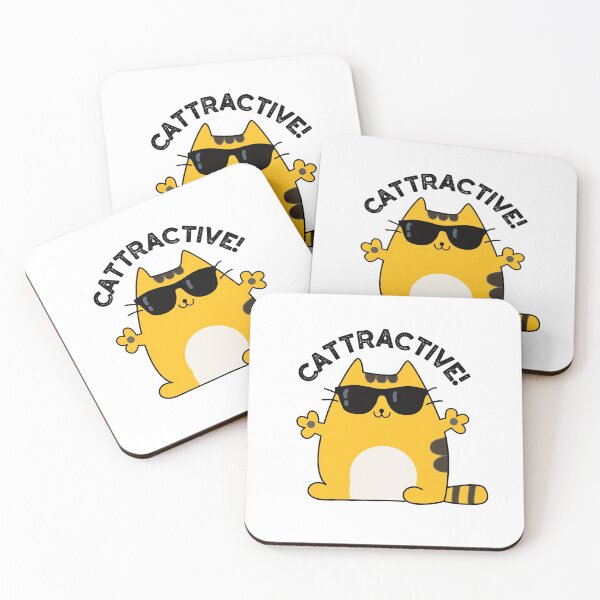Item preview, Cattractive Funny Attractive Cat Puns  designed and sold by punnybone.