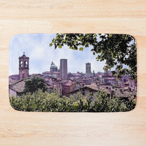 Item preview, View of Old Italian Town Bergamo  designed and sold by Retrospun.