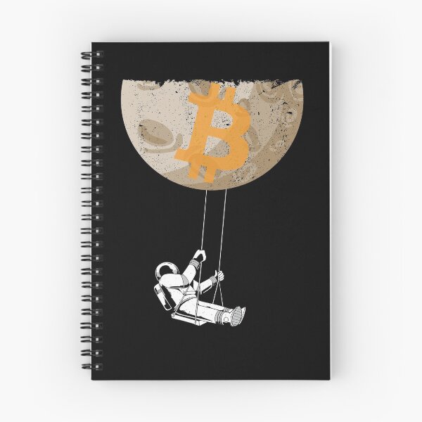 Item preview, Astronaut Swinging Bitcoin Moon BTC To The Moon Crypto Gear designed and sold by DynamicDesign.
