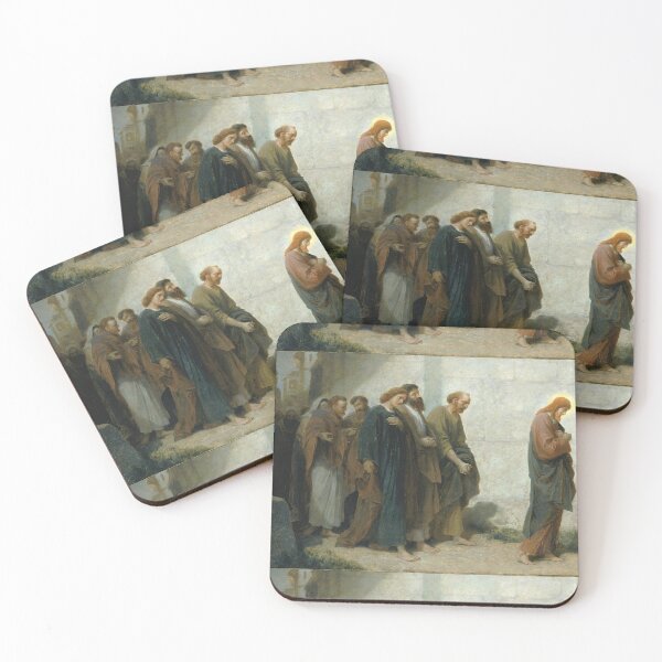 Item preview, Religious Art - Painting of Christ going down to Gethsemane designed and sold by KnightandMoon.