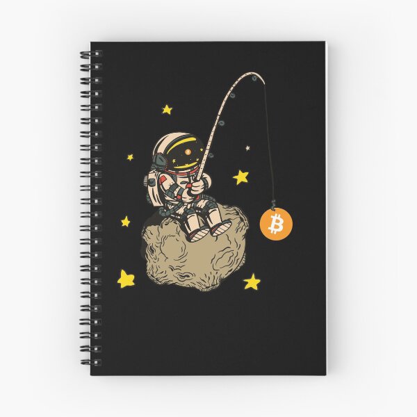 Item preview, Astronaut Fishing For Bitcoin Crypto To The Moon BTC Bitcoin Gear designed and sold by DynamicDesign.