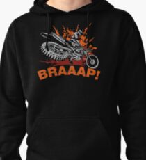 Sudadera con capucha Braaap, Dirt Bike, Motocross camisetas, tazas y ropa de cama