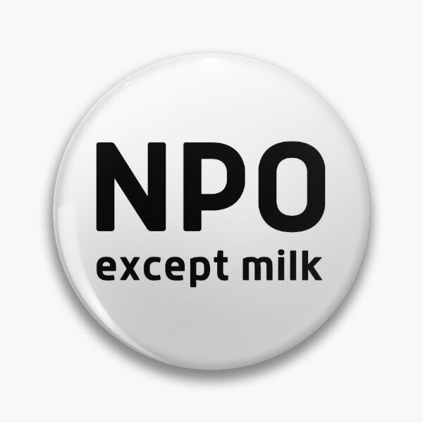 Item preview, NPO except milk designed and sold by DocTeen.