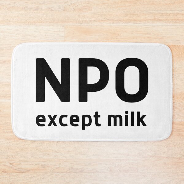 Item preview, NPO except milk designed and sold by DocTeen.