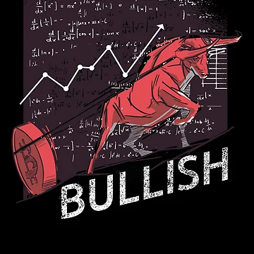 Imagen de la obra Bullish On Bitcoin Stockmarket BTC Crypto Bitcoin Bull Gear de DynamicDesign