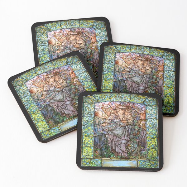 Item preview, Madonna of the Flowers Tiffany Window designed and sold by LaRanchera.