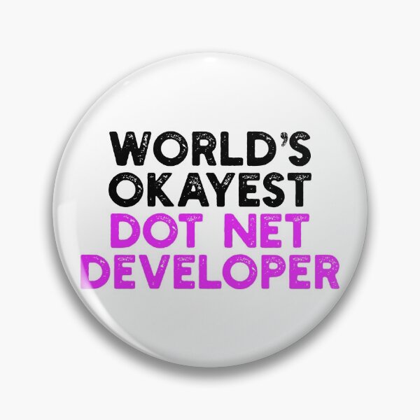 Item preview, World's Okayest Dot Net Developer designed and sold by Tech-e-Tees.