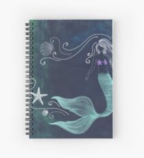 chalk mermaid Spiral Notebook