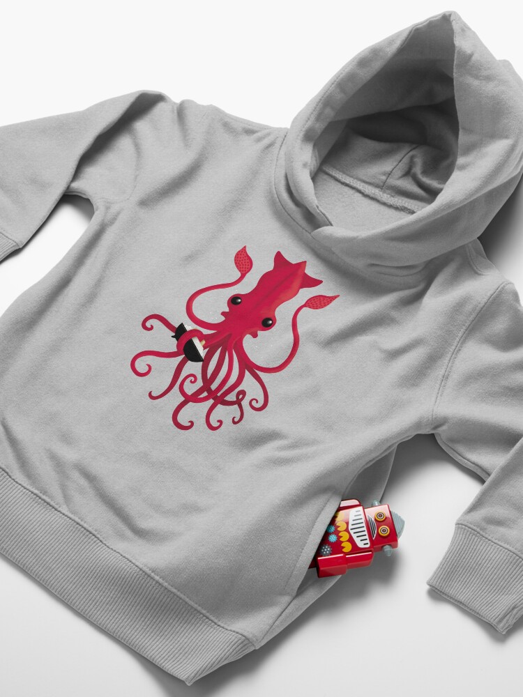 Alternate view of Kraken Attaken Toddler Pullover Hoodie