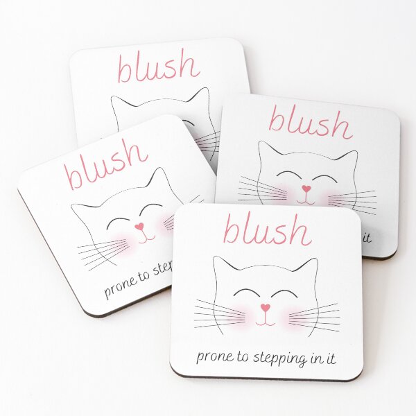 Item preview, Cute Blushing Embarrassed Cat designed and sold by StormyMuse.