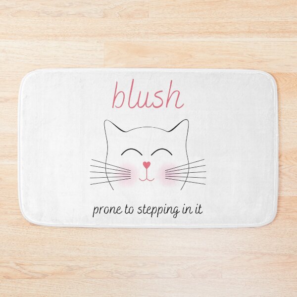 Item preview, Cute Blushing Embarrassed Cat designed and sold by StormyMuse.