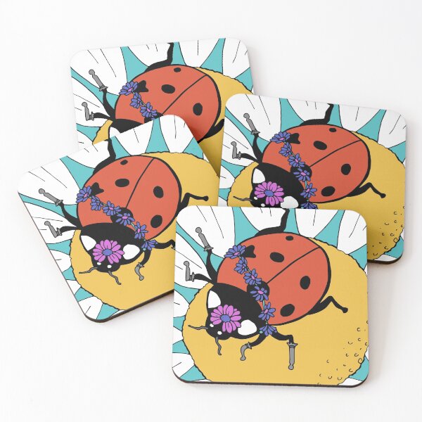 Item preview, Fancy Ladybug and a Pretty Flower designed and sold by Otter-Grotto.