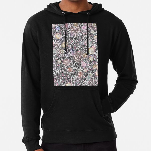 Silver and pink glitters Lightweight Hoodie