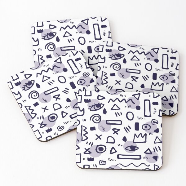 Item preview, Psychedelic pattern in the line style on white background. Joyful hooligan pattern. Patterns galore designed and sold by Kizuneko.