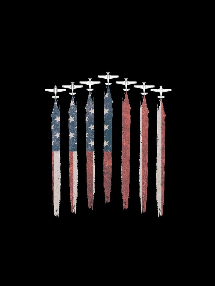 Aperçu 4 sur 4. Coque iPhone avec l'œuvre Airplane Pilot Flying USA Flag Patriot American 4th Of July Gear créée et vendue par DynamicDesign.