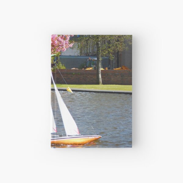 Boating at Aubery, Largs Hardcover Journal