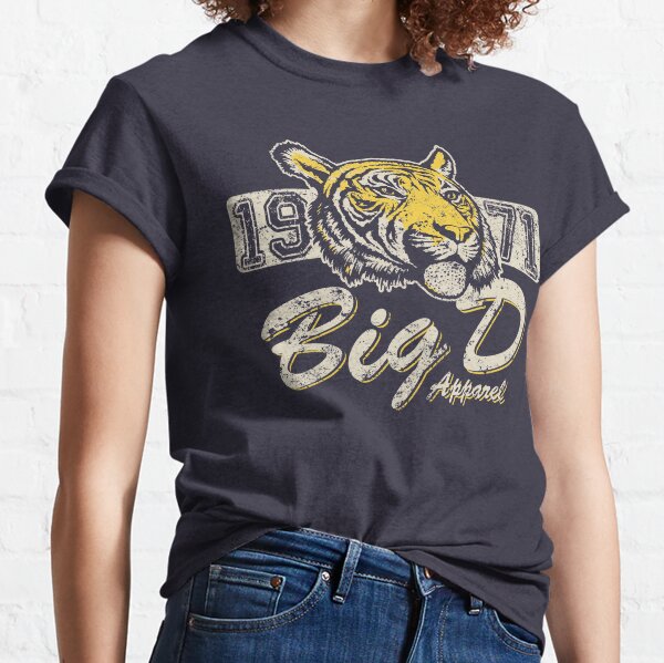 Detroit Tigers Baseball Shirt T Shirt Tee Vintage Fruit of the Loom  Athletic MLB Tiger Head White All Cotton Mens L XL