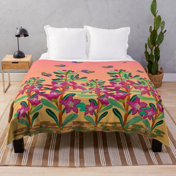 Item preview, Crowea Saligna bush at Sunset designed and sold by Geebizart.