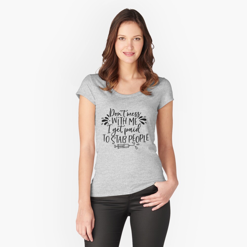 Item preview, Fitted Scoop T-Shirt designed and sold by Dollfacedesign.
