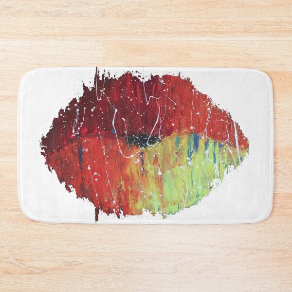 Item preview, Abstract Lips Painted Lips Red Lips Color Colorful Art designed and sold by Coloursofchaos.