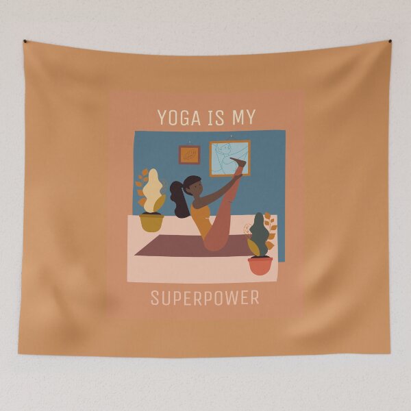 Item preview, Yoga is my Superpower Cool Asthetic Drawing Design designed and sold by boopsblunt.