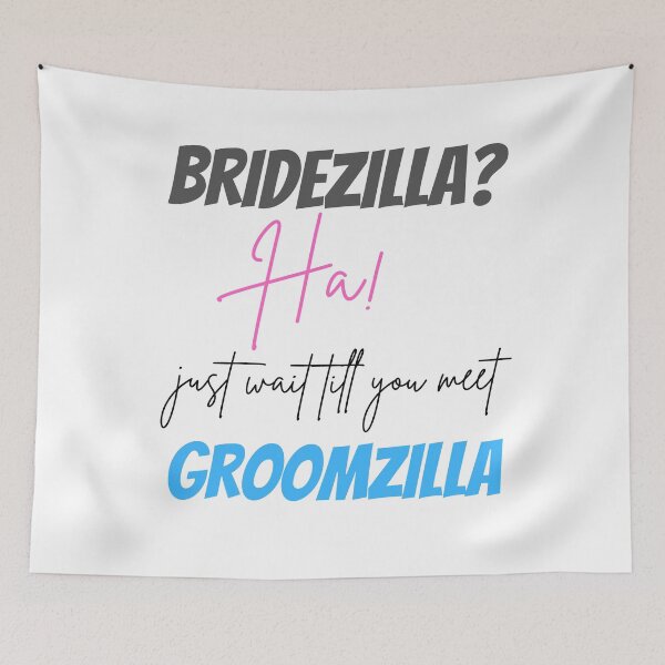 Item preview, Funny Groomzilla And Bridezilla Design designed and sold by StormyMuse.