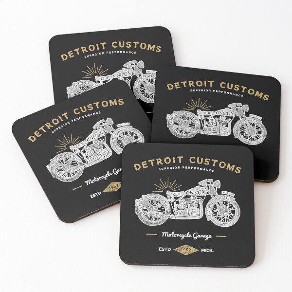 Item preview, Detroit T-Shirts - Detroit Custom Motorcycle Garage - City of Detroit - Motor City Style Apparel Detroit Rebels Brand designed and sold by DetroitRebels.