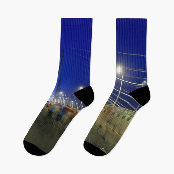 Item preview, Mumbai Marathon participants running on sea link bridge modern art, wall art, print, personalised gifts, custom printed gifts. designed and sold by CameraDesign.