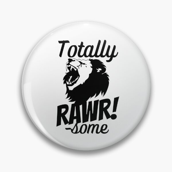 Item preview, Totally Rawrsome Fierce Lion Black Design designed and sold by SweetAndSpice.