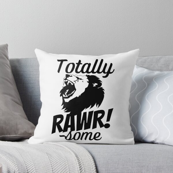 Item preview, Totally Rawrsome Fierce Lion Black Design designed and sold by SweetAndSpice.